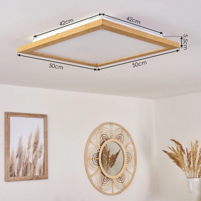 Hofstein Raimea Deckenpanel LED Weiß, 1-flammig 4 Hofstein Raimea Deckenpanel LED Weiß, 1-flammig – Bild 4