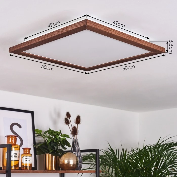 Hofstein Raimea Deckenpanel LED Weiß, 1-flammig 4 Hofstein Raimea Deckenpanel LED Weiß, 1-flammig – Bild 4