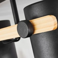 Hofstein Rebbenas Deckenleuchte Schwarz, Naturfarben, 4-flammig -Bürolampen Verkäufe rebbenas deckenleuchte h3442531 2