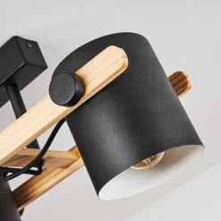 Hofstein Rebbenas Deckenleuchte Schwarz, Naturfarben, 4-flammig -Bürolampen Verkäufe rebbenas deckenleuchte h3442531 5