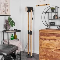 Hofstein Rebbenas Stehleuchte Schwarz, Braun, 1-flammig -Bürolampen Verkäufe rebbenas stehleuchte h3443880 11