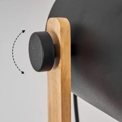 Hofstein Rebbenas Stehleuchte Schwarz, Braun, 1-flammig -Bürolampen Verkäufe rebbenas stehleuchte h3443880 5