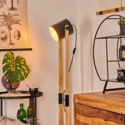 Hofstein Rebbenas Stehleuchte Schwarz, Braun, 1-flammig -Bürolampen Verkäufe rebbenas stehleuchte h3443880 8