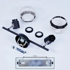 Hofstein Revsbotn Deckenleuchte Chrom, Schwarz, 2-flammig -Bürolampen Verkäufe revsbotn deckenleuchte h3434536 4