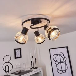 Hofstein Revsbotn Deckenleuchte Chrom, Schwarz, 3-flammig -Bürolampen Verkäufe revsbotn deckenleuchte h3434550 6