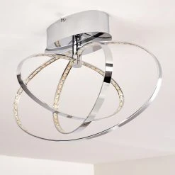 Hofstein Ringos Deckenleuchte LED Chrom, 1-flammig -Bürolampen Verkäufe ringos deckenleuchte h165691 do1 12