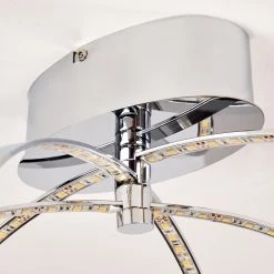 Hofstein Ringos Deckenleuchte LED Chrom, 1-flammig -Bürolampen Verkäufe ringos deckenleuchte h165691 do1 14