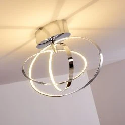 Hofstein Ringos Deckenleuchte LED Chrom, 1-flammig -Bürolampen Verkäufe ringos deckenleuchte h165691 do1 16