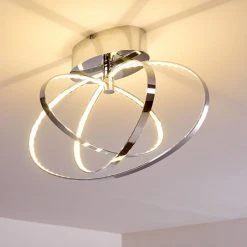 Hofstein Ringos Deckenleuchte LED Chrom, 1-flammig -Bürolampen Verkäufe ringos deckenleuchte h165691 do1 3