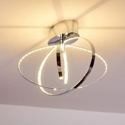 Hofstein Ringos Deckenleuchte LED Chrom, 1-flammig -Bürolampen Verkäufe ringos deckenleuchte h165691 do1 7