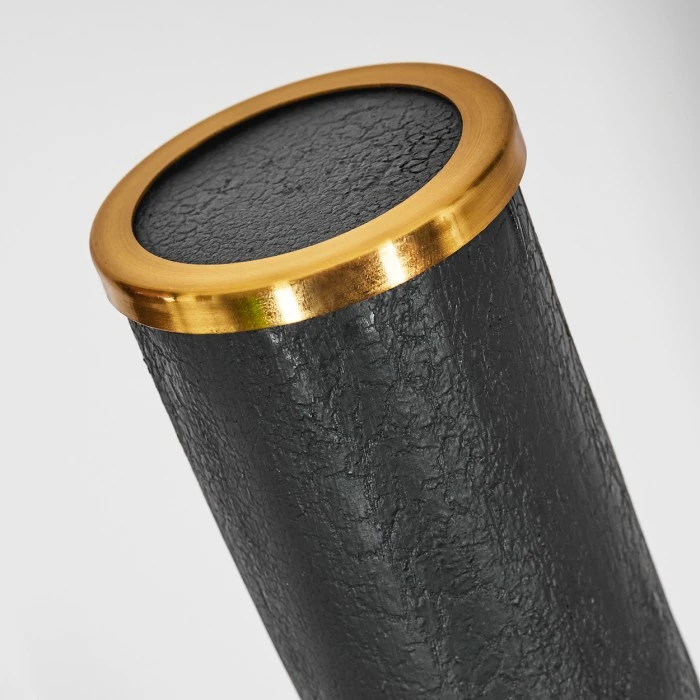 Hofstein Rodeche Stehleuchte LED Messing, Schwarz, 1-flammig 3 Hofstein Rodeche Stehleuchte LED Messing, Schwarz, 1-flammig – Bild 3