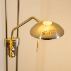 Hofstein Rom Deckenfluter LED Nickel-Matt, 2-flammig -Bürolampen Verkäufe rom deckenfluter 8500 14