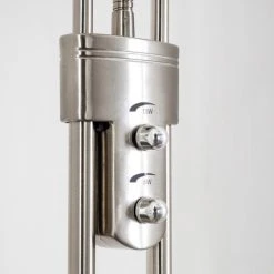 Hofstein Rom Deckenfluter LED Nickel-Matt, 2-flammig -Bürolampen Verkäufe rom deckenfluter 8500 19