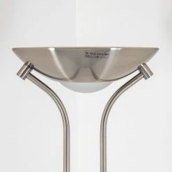 Hofstein Rom Deckenfluter LED Nickel-Matt, 2-flammig -Bürolampen Verkäufe rom deckenfluter 8500 4