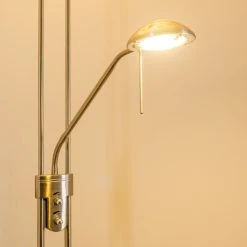 Hofstein Rom Deckenfluter LED Nickel-Matt, 2-flammig -Bürolampen Verkäufe rom deckenfluter 8500 8