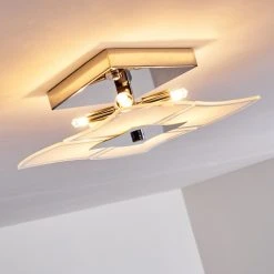 Hofstein Rom Deckenleuchte Chrom, 4-flammig -Bürolampen Verkäufe rom deckenleuchte w29356f 3 8