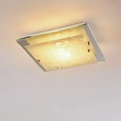 Hofstein Rusty Deckenleuchte Grau, Transparent, Klar, 2-flammig -Bürolampen Verkäufe rusty deckenleuchte h01 10