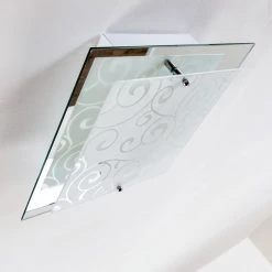 Hofstein Rusty Deckenleuchte Grau, Transparent, Klar, 2-flammig -Bürolampen Verkäufe rusty deckenleuchte h01 11