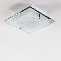 Hofstein Rusty Deckenleuchte Grau, Transparent, Klar, 2-flammig -Bürolampen Verkäufe rusty deckenleuchte h01 14