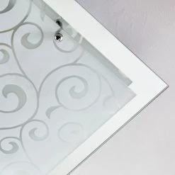 Hofstein Rusty Deckenleuchte Grau, Transparent, Klar, 2-flammig -Bürolampen Verkäufe rusty deckenleuchte h01 3