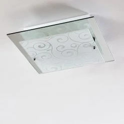 Hofstein Rusty Deckenleuchte Grau, Transparent, Klar, 2-flammig -Bürolampen Verkäufe rusty deckenleuchte h01 5