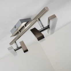 Hofstein Sakami Deckenleuchte LED Nickel-Matt, 4-flammig -Bürolampen Verkäufe sakami deckenleuchte h3000557 16