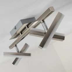 Hofstein Sakami Deckenleuchte LED Nickel-Matt, 4-flammig -Bürolampen Verkäufe sakami deckenleuchte h3000557 17