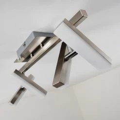 Hofstein Sakami Deckenleuchte LED Nickel-Matt, 4-flammig -Bürolampen Verkäufe sakami deckenleuchte h3000557 19