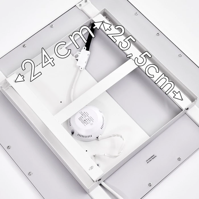 Hofstein Salmi Deckenpanel LED Aluminium, Weiß, 1-flammig, Fernbedienung 20 Hofstein Salmi Deckenpanel LED Aluminium, Weiß, 1-flammig, Fernbedienung – Bild 20