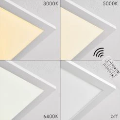 Hofstein Salmi Deckenpanel LED Aluminium, Weiß, 1-flammig, Fernbedienung 28 Hofstein Salmi Deckenpanel LED Aluminium, Weiß, 1-flammig, Fernbedienung -Bürolampen Verkäufe salmi deckenpanel h3311974 8