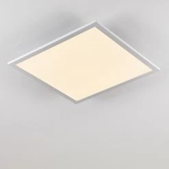 Hofstein Salmi Deckenpanel LED Aluminium, Weiß, 1-flammig, Fernbedienung -Bürolampen Verkäufe salmi deckenpanel h3311998 9