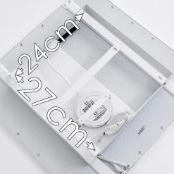 Hofstein Salmi Deckenpanel LED Wei&szlig;, 1-flammig, Fernbedienung, Farbwechsler -Bürolampen Verkäufe salmi deckenpanel h3325452 17