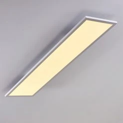 Hofstein Salmi Deckenpanel LED Wei&szlig;, 1-flammig, Fernbedienung, Farbwechsler -Bürolampen Verkäufe salmi deckenpanel h3325506 12