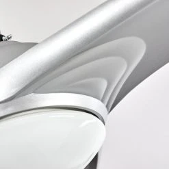 Hofstein Sanford Deckenventilator Silber, 1-flammig, Fernbedienung -Bürolampen Verkäufe sanford deckenventilator h3375570 15