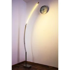 Hofstein Santa Marta Stehleuchte LED Nickel-Matt, Chrom, 1-flammig -Bürolampen Verkäufe santa marta stehleuchte h3003121 10
