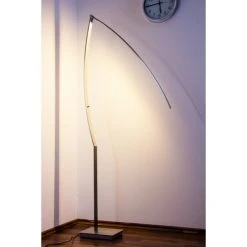 Hofstein Santa Marta Stehleuchte LED Nickel-Matt, Chrom, 1-flammig -Bürolampen Verkäufe santa marta stehleuchte h3003138 2