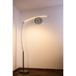Hofstein Santa Marta Stehleuchte LED Nickel-Matt, Chrom, 1-flammig -Bürolampen Verkäufe santa marta stehleuchte h3003138 9