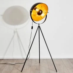 Hofstein Saturn Stehlampe Schwarz, 1-flammig -Bürolampen Verkäufe saturn stehlampe h169941 14