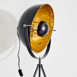 Hofstein Saturn Stehlampe Schwarz, 1-flammig -Bürolampen Verkäufe saturn stehlampe h169941 3