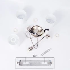 Hofstein Saura Deckenleuchte Nickel-Matt, 3-flammig -Bürolampen Verkäufe saura deckenleuchte h3434512 4