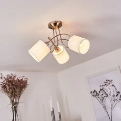 Hofstein Saura Deckenleuchte Nickel-Matt, 3-flammig -Bürolampen Verkäufe saura deckenleuchte h3434512 6