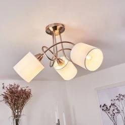 Hofstein Saura Deckenleuchte Nickel-Matt, 3-flammig -Bürolampen Verkäufe saura deckenleuchte h3434512 8