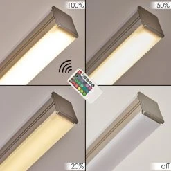 Hofstein Scar RGB Bogenlampe LED Nickel-Matt, 1-flammig, Fernbedienung, Farbwechsler -Bürolampen Verkäufe scar rgb bogenlampe h3266052 do4 2