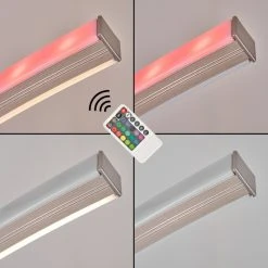 Hofstein Scar RGB Bogenlampe LED Nickel-Matt, 1-flammig, Fernbedienung, Farbwechsler -Bürolampen Verkäufe scar rgb bogenlampe h3266052 do4 5