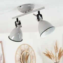 Hofstein Selki Deckenleuchte Grau, 2-flammig -Bürolampen Verkäufe selki deckenleuchte h3018941 11