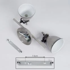 Hofstein Selki Deckenleuchte Grau, 2-flammig -Bürolampen Verkäufe selki deckenleuchte h3018941 4