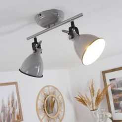 Hofstein Selki Deckenleuchte Grau, 2-flammig -Bürolampen Verkäufe selki deckenleuchte h3018941 8