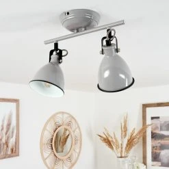 Hofstein Selki Deckenleuchte Grau, 2-flammig -Bürolampen Verkäufe selki deckenleuchte h3018941 9