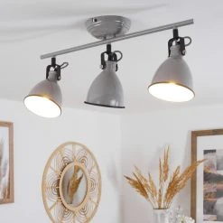 Hofstein Selki Deckenleuchte Grau, 3-flammig -Bürolampen Verkäufe selki deckenleuchte h3018958 10
