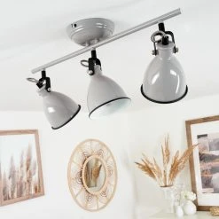 Hofstein Selki Deckenleuchte Grau, 3-flammig -Bürolampen Verkäufe selki deckenleuchte h3018958 11